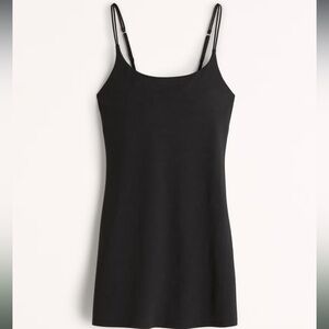 Abercrombie black traveler mini dress